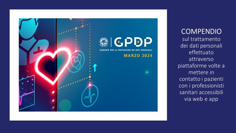 Compendio trattamento dati personali sanita